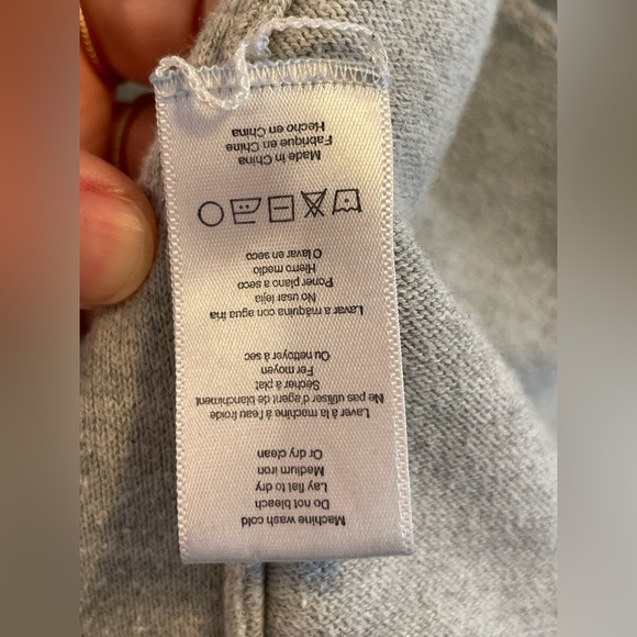 Lunya Cozy Cotton Silk Button Front Cardigan Mellow Grey Heather. Size XS/S - Picture 10 of 12